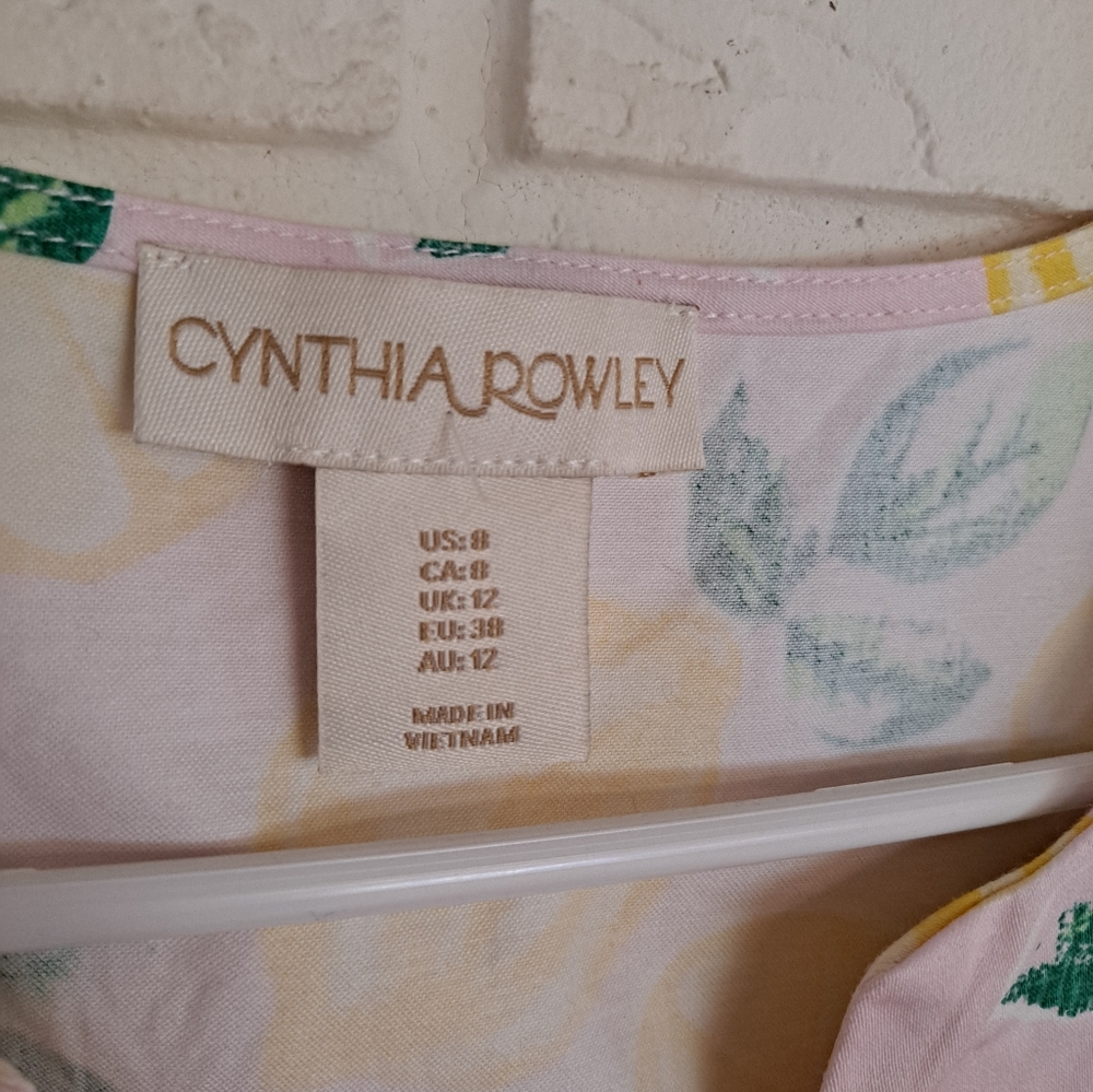 Cynthia Rowley pink lemon dress - Picture 2 of 3